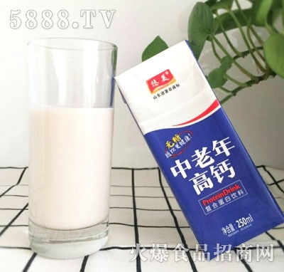 悠美中老年無(wú)糖高鈣復(fù)合蛋白飲料（盒）