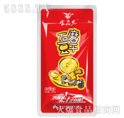 食為先石磨豆干香辣味25g