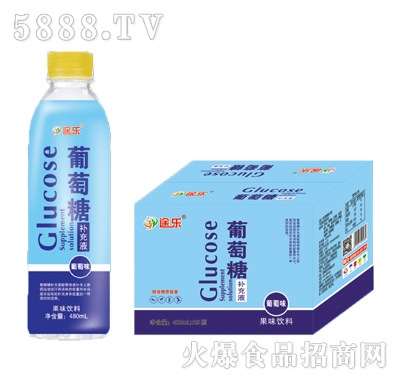途樂葡萄糖補(bǔ)水液葡萄480mlx15瓶