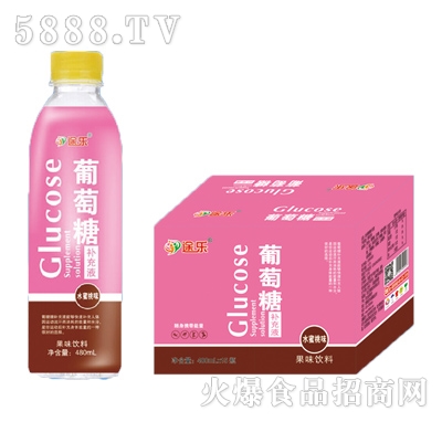 途樂葡萄糖補(bǔ)水液水蜜桃480mlx15瓶