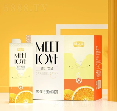 味之園橙汁飲品956mlX6瓶飲料招商加盟