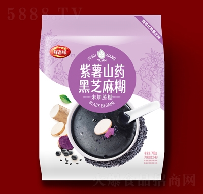 蜂香緣紫薯山藥黑芝麻糊708g