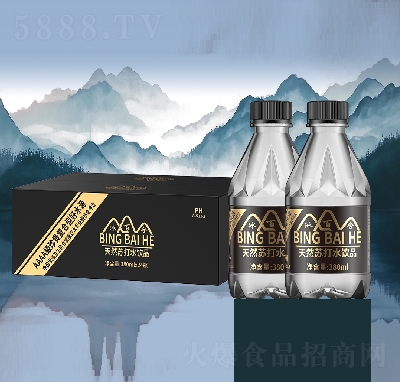 冰百合天然蘇打水飲品招商380ml