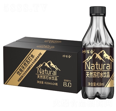 冰百合天然蘇打水飲品418mlX24瓶
