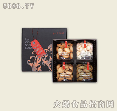 手工餅干4入圓罐禮盒