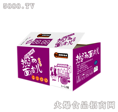 1x12桶酸辣味熱湯面皮兒