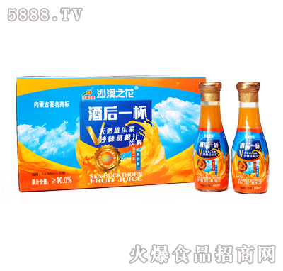 沙漠之花天然維生素沙棘葛根汁飲料300mlx20