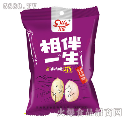 其樂(lè)相伴一生牛肉味花生68g
