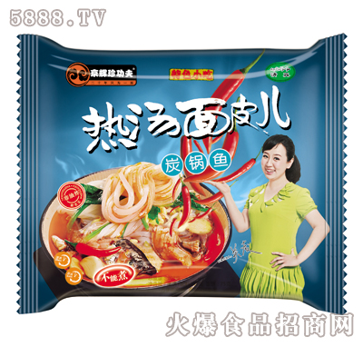 105g京輝珍功夫系列非油炸熱湯面皮兒炭鍋魚（袋裝）