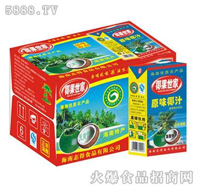 椰果世家原味椰汁1L