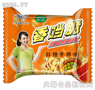 68g京輝香當(dāng)脆雙層點(diǎn)心面紅燒牛排味