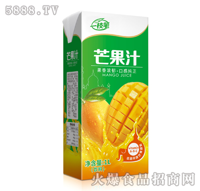 一枝筆芒果汁利樂包裝1L