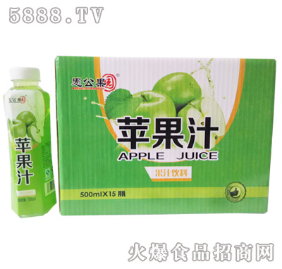 500mlx15瓶愚公果園蘋果汁