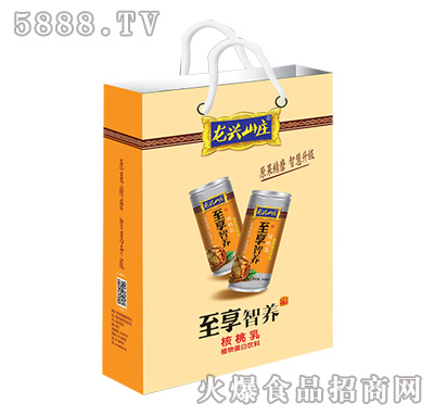 龍興山莊核桃乳手提袋