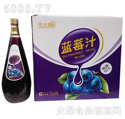 1.5Lx6瓶藍莓汁果汁飲料
