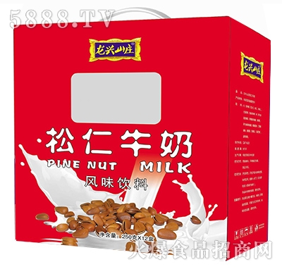 250gx12盒龍興山莊松仁牛奶風味飲料禮盒裝