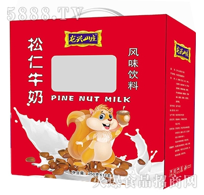 250gx12盒龍興山莊松仁牛奶風味飲料禮盒