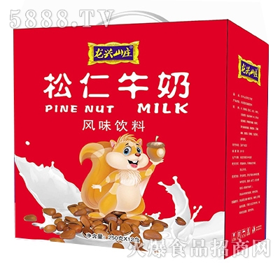 250gx12盒龍興山莊松仁牛奶風味飲料