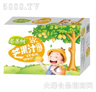 芒果樹芒果汁飲料箱裝