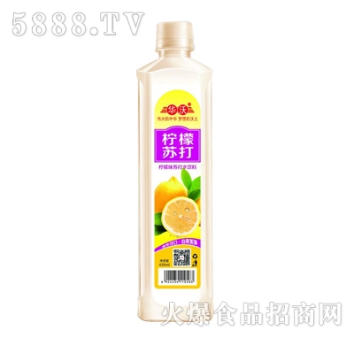 華沃檸檬味蘇打水飲料420ml