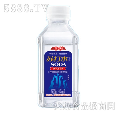 華沃檸檬味蘇打水飲料350ml