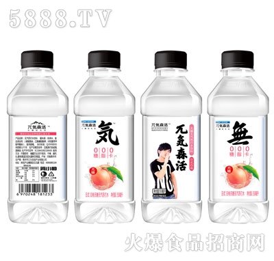三九飲品無気森活日式白桃無糖無汽蘇打水350ml