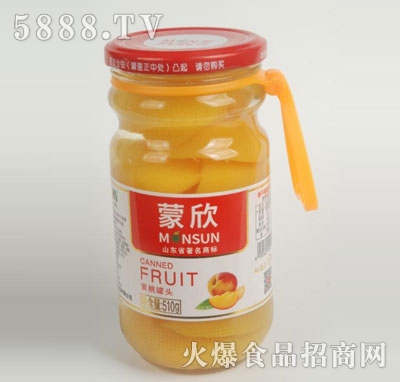 魯冠食品黃桃罐頭510g