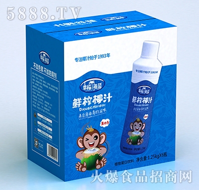 幸福海藍鮮榨椰汁1.25Kgx6