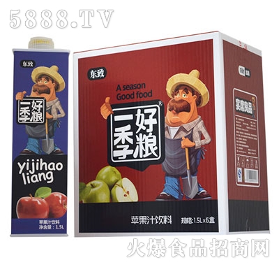 東致1.5方盒蘋果汁飲料
