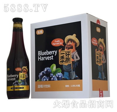 東致1.08L菊花瓶藍(lán)莓汁飲料