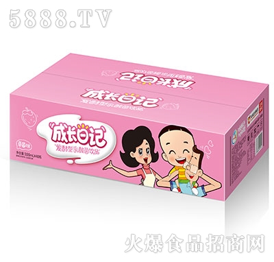 一濃成長日記發(fā)酵型乳酸菌草莓味100mlx40