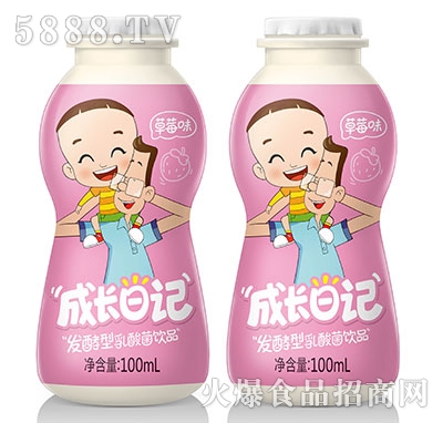 一濃成長日記發(fā)酵型乳酸菌草莓味100ml