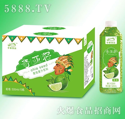 中奧飲品奇亞籽青桔果汁500mlx15