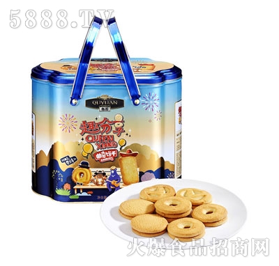 趣園禮盒鐵罐裝800g奶油餅干