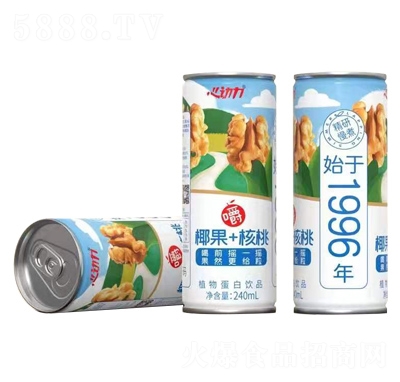 心動(dòng)力椰果+核桃植物蛋白飲品240ml