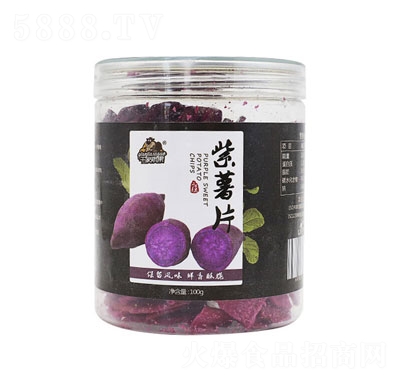 千家素果紫薯片100g