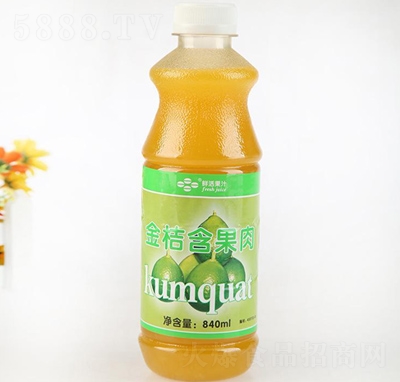 金桔含果肉果味飲料840ml