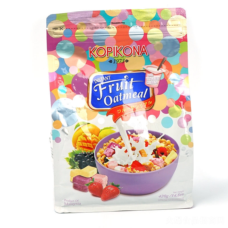 多必肯可比可早餐代餐納酸奶味含果粒水果麥片