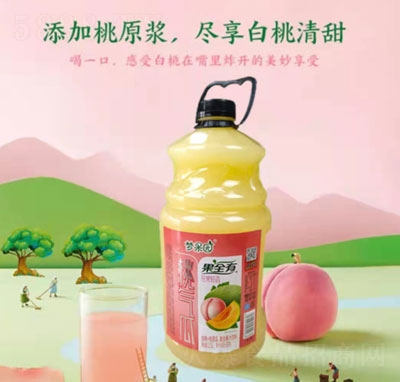 夢果園白桃+哈密瓜復(fù)合果汁飲料