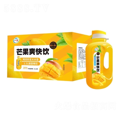 一濃芒果爽快飲芒果風(fēng)味復(fù)合果汁飲品1.5LX6瓶招商代理
