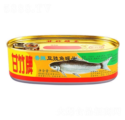 甘竹牌香辣豆豉魚(yú)罐頭魚(yú)罐頭食品招商184克