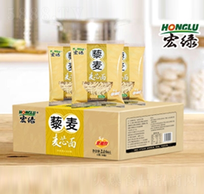 宏綠藜麥麥芯面60g箱裝非油炸方便速食招商代理