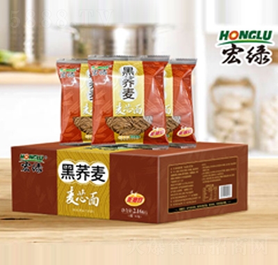 宏綠黑蕎麥麥芯面箱裝非油炸方便速食招商代理