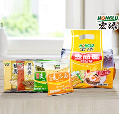 宏綠麥芯面組合裝箱裝非油炸方便速食招商代理