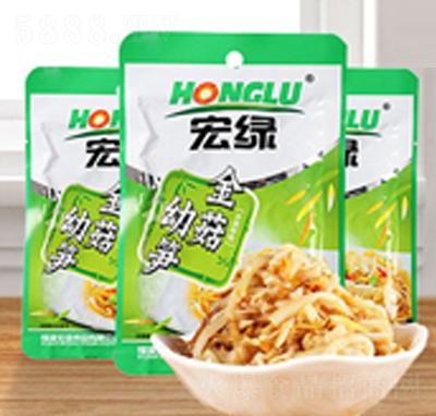 宏綠金針菇幼筍休閑小菜食品招商代理