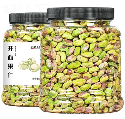 妙上品批發(fā)開心果仁500g散裝堅果美國罐裝烘焙干果