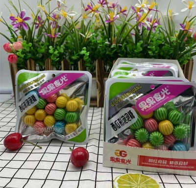 果果食光零食西瓜形泡泡糖糖果40克