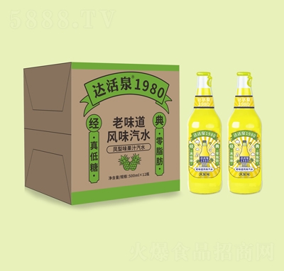 �_��Ȫ1980��ζ���L(f��ng)ζ��ˮ�P��ζ��֭��ˮ500mlX12ƿ