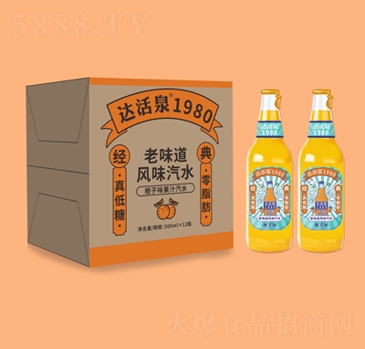 �_��Ȫ1980��ζ���L(f��ng)ζ��ˮ����ζ��֭��ˮ500mlX12ƿ