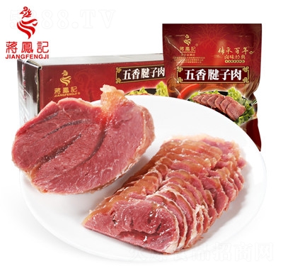 蔣鳳記五香豬腱子肉鹵味熟食豬肉即食真空包裝肉食鹵肉定制批發(fā)箱裝